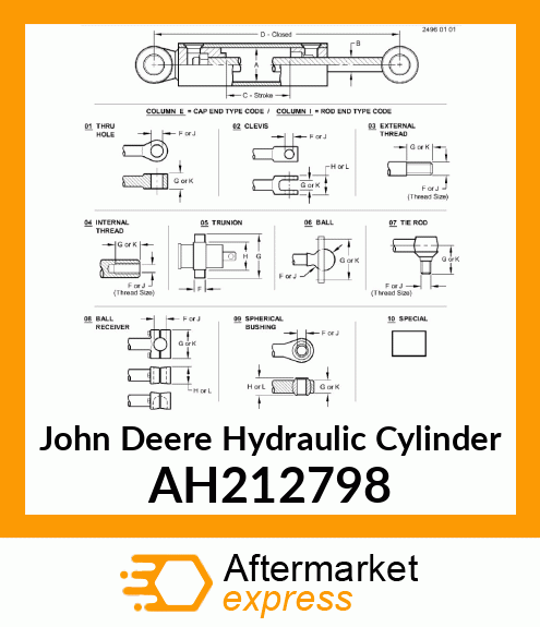 HYDRAULIC CYLINDER, 114.3X38 AH212798