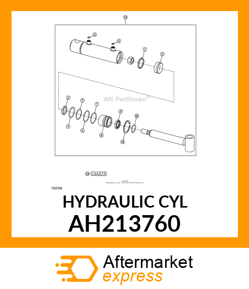 HYDRAULIC CYLINDER, 50 X 32 AH213760