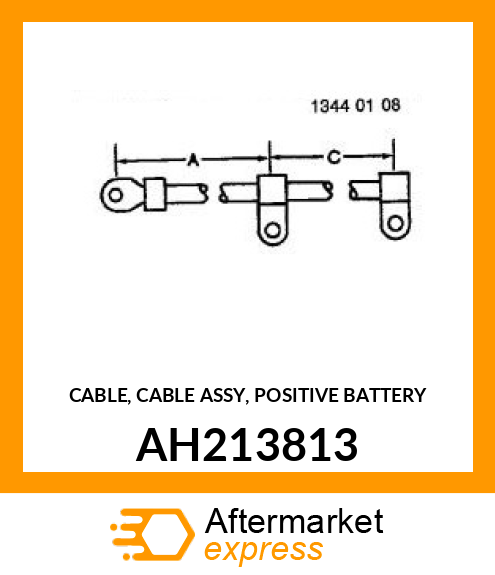 CABLE, CABLE ASSY, POSITIVE BATTERY AH213813