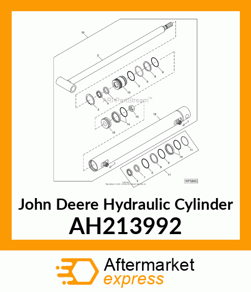 HYDRAULIC CYLINDER, 45 X 28 AH213992