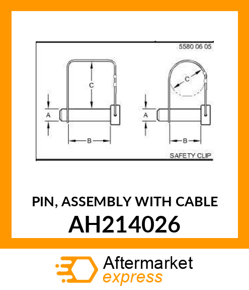 PIN, ASSEMBLY WITH CABLE AH214026