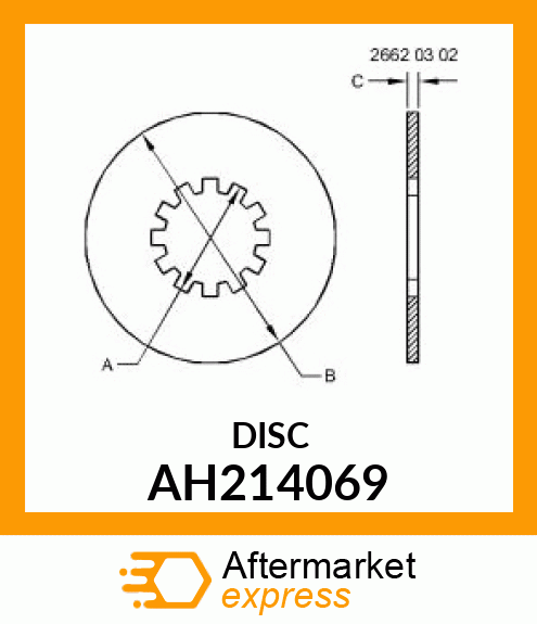 DISK ASSY, MIDDLE AH214069