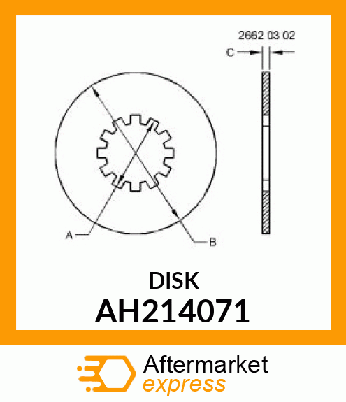 DISC ASSY, MIDDLE AH214071