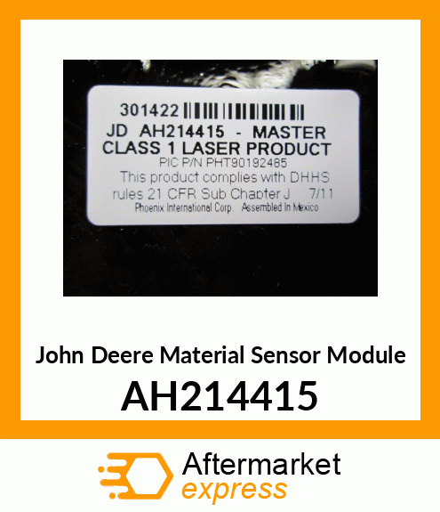 MODULE, MASTER MATERIAL SENSOR AH214415