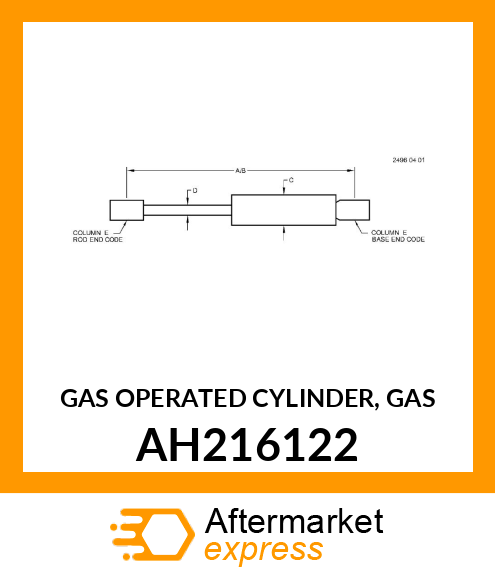 GAS OPERATED CYLINDER, GAS AH216122