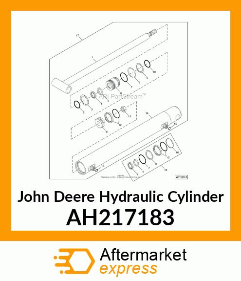 HYDRAULIC CYLINDER, 40 X 25 AH217183