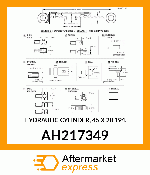 Hydraulic Cylinder AH217349