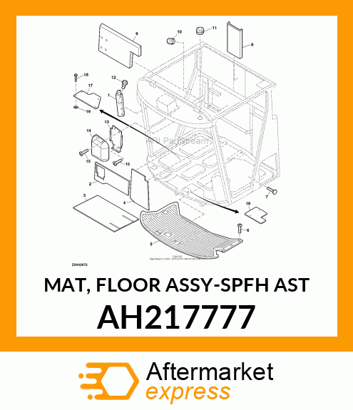 MAT, FLOOR ASSY AH217777