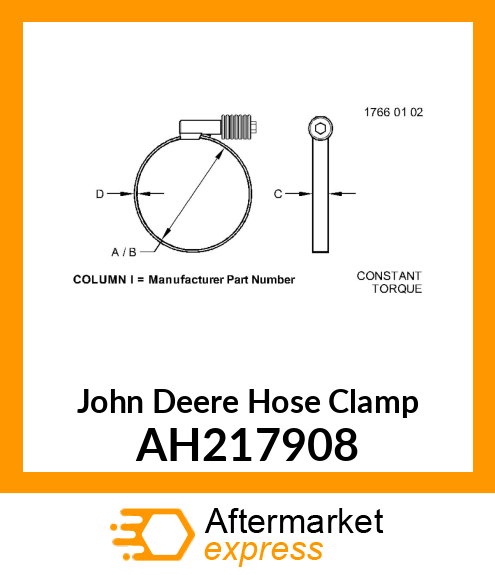 CLAMP, CONSTANT TORQUE AH217908