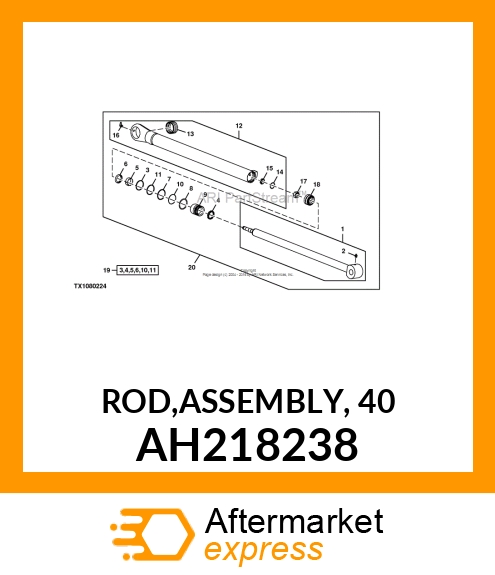 ROD,ASSEMBLY, 40 AH218238