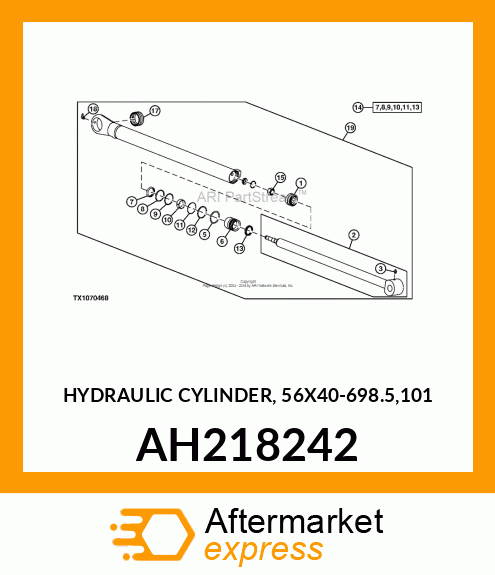 HYDRAULIC CYLINDER, 56X40 AH218242