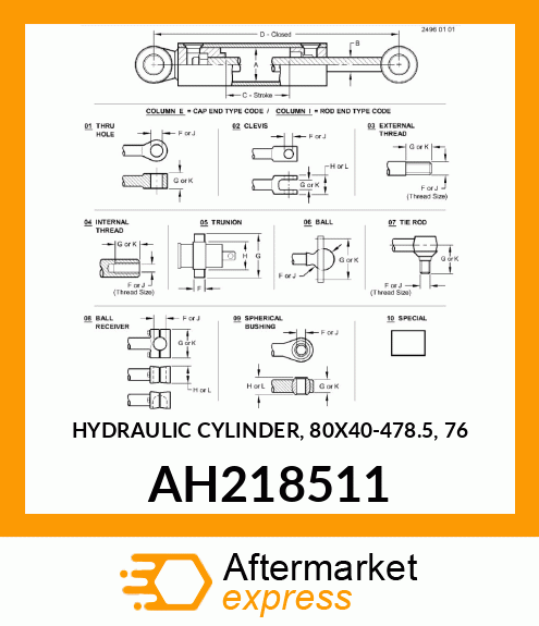 Hydraulic Cylinder AH218511