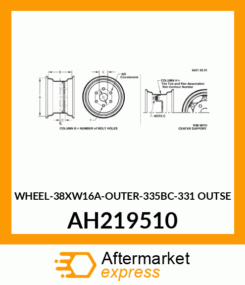 WHEEL AH219510