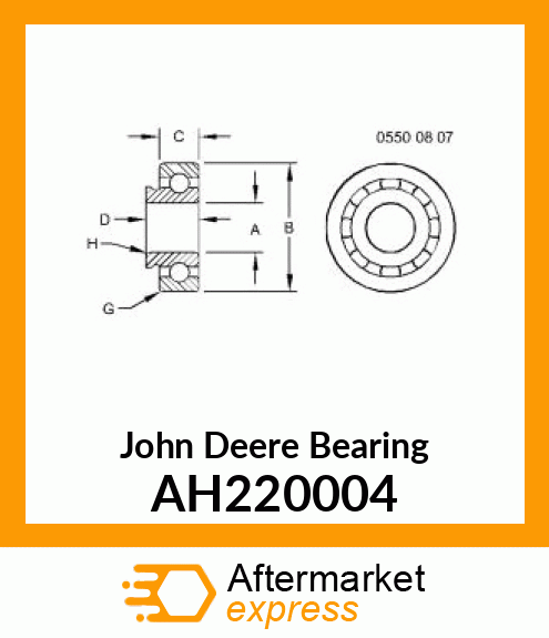 BEARING WITH LOCKING COLLAR AH220004