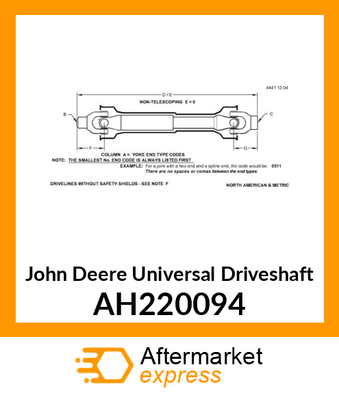 DRIVE SHAFT AH220094