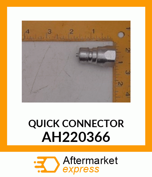 Hyd. Quick-Connect Coupler - COUPLING HYD, QUICK, 9/16 MALE AH220366