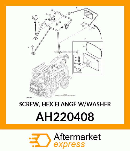 SCREW, HEX FLANGE W/WASHER AH220408