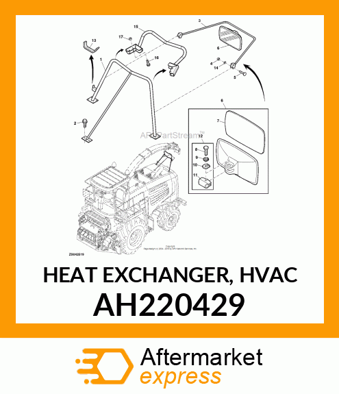 HEAT EXCHANGER, HVAC AH220429