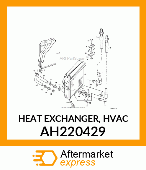 HEAT EXCHANGER, HVAC AH220429