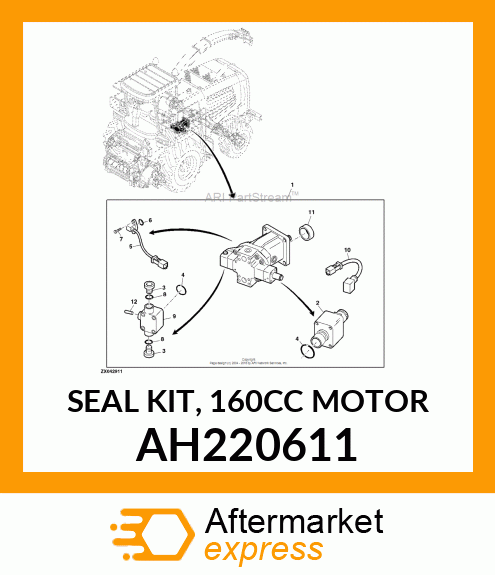 SEAL KIT, 160CC MOTOR AH220611