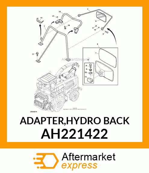 ADAPTER,HYDRO BACK AH221422