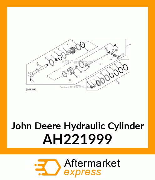 HYDRAULIC CYLINDER, 56 X 32 AH221999