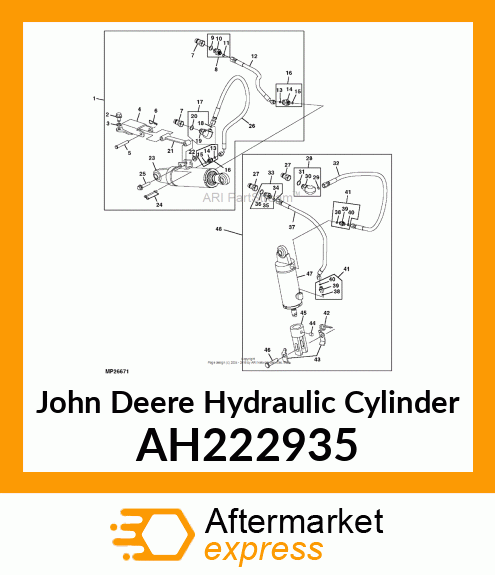 HYDRAULIC CYLINDER, 80X40 AH222935