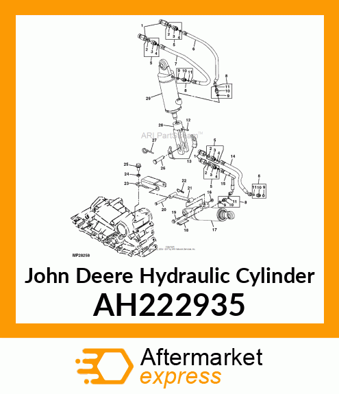 HYDRAULIC CYLINDER, 80X40 AH222935