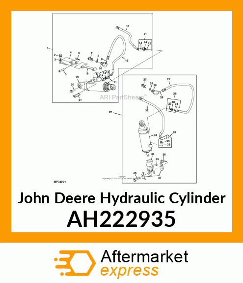 HYDRAULIC CYLINDER, 80X40 AH222935