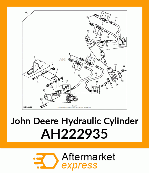 HYDRAULIC CYLINDER, 80X40 AH222935