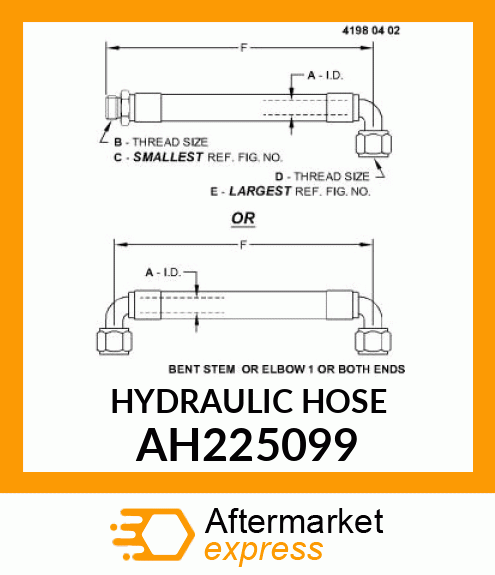 HYDRAULIC HOSE AH225099