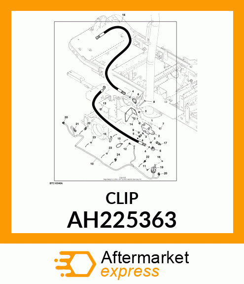 CLIP, EDGE TOP CABLE TIE MOUNT AH225363