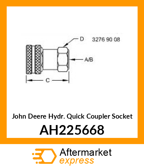 HYDR.QUICK COUPLER SOCKET, COUPLER, AH225668