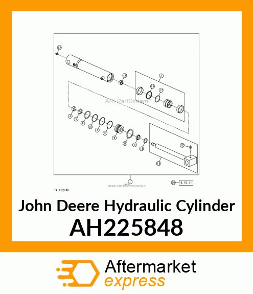 HYDRAULIC CYLINDER, 50X25 AH225848