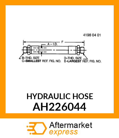 HYDRAULIC HOSE AH226044