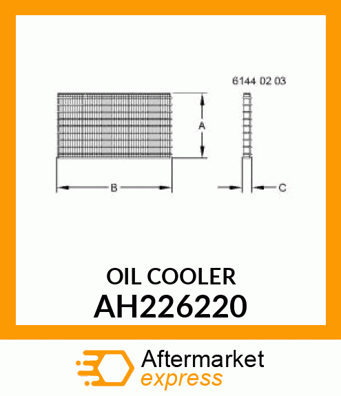 OIL COOLER AH226220
