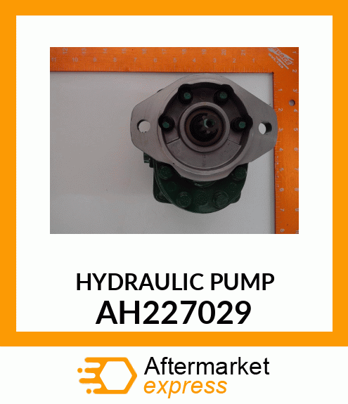 HYDRAULIC PUMP, S26 FRONT SECTION AH227029