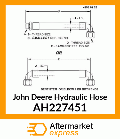 HYDRAULIC HOSE AH227451