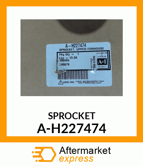 SPROCKET A-H227474