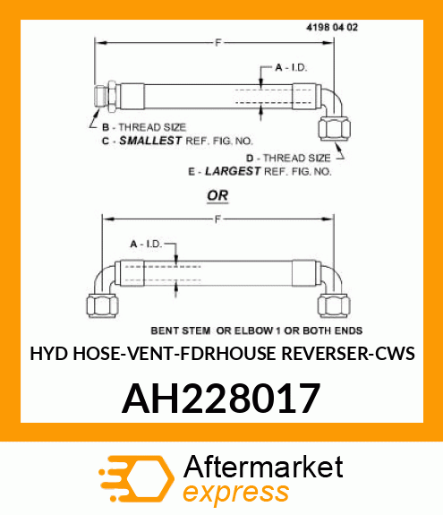 HYD HOSE AH228017