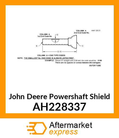 POWERSHAFT SHIELD INNER ASSEMBLY AH228337