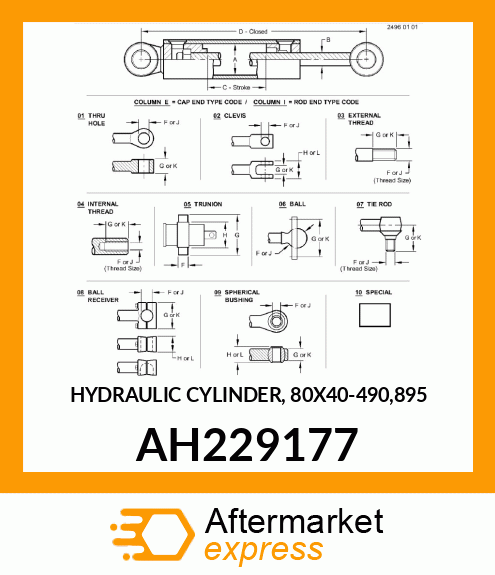 Hydraulic Cylinder AH229177