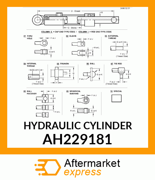 HYDRAULIC CYLINDER AH229181