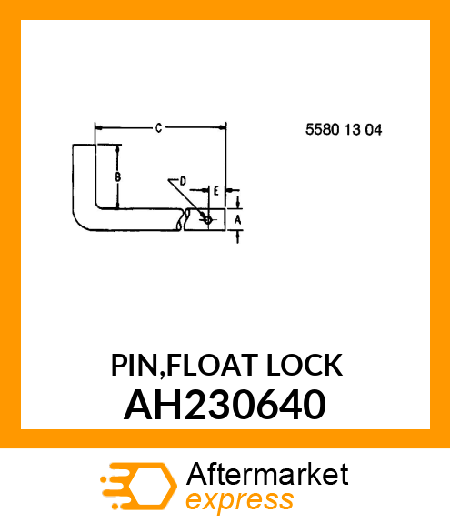 PIN,FLOAT LOCK AH230640