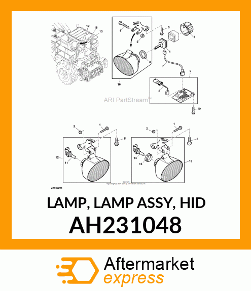 LAMP, LAMP ASSY, HID AH231048