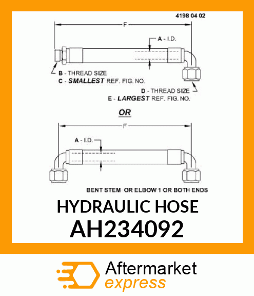 HYDRAULIC HOSE AH234092