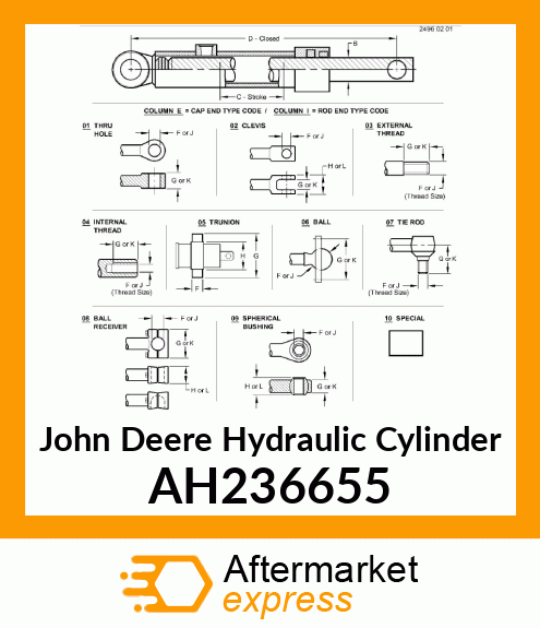 HYDRAULIC CYLINDER, 32 AH236655