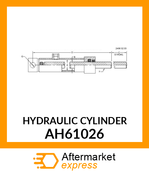 HYDRAULIC CYLINDER AH61026