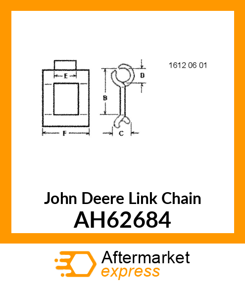 10 FT ROLL NO. 32 STEEL CHAIN PNL AH62684