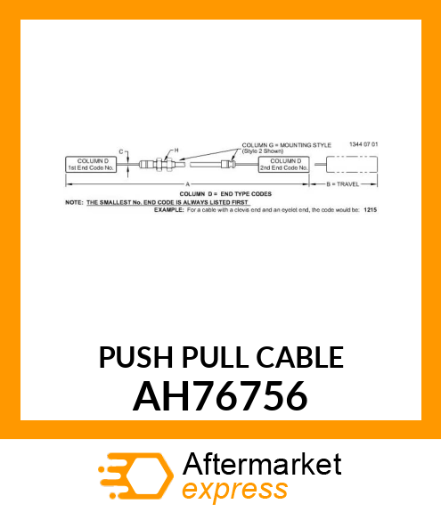 Push Pull Cable AH76756